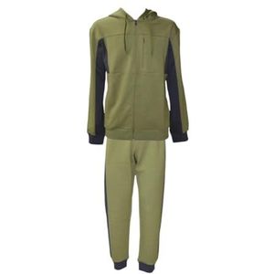 Champion Legacy C-Tech (220410) - TCV Stretch Poly-Cotton Interlock Hooded Trainingspak, Olive Green (GNUM/PHA), XXL Heren FW24, olijfgroen (GNUM/PHA), XXL