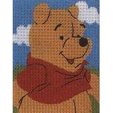 Vervaco Disney Winnie wandtapijt kit, textuur, wit, ca. 12,5 x 16 cm / 5"" x 6,4