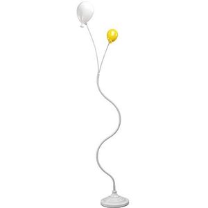 ONLI plafondschijnwerper kinderkamer metalen ballonnen van gekleurd glas wit en geel lamp inclusief