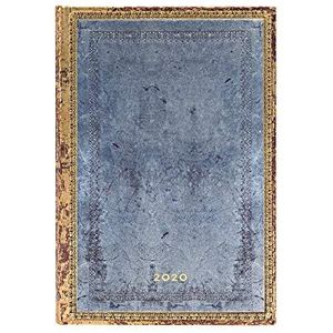 Paperblanks 12-maandkalender 2020 | Rivierablauw | Horizontaal | Mini (140 x 100 mm)
