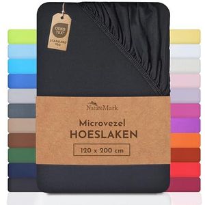 NatureMark - Hoeslaken - Zwart - 100% Polyester - Öko-Tex Standard 100