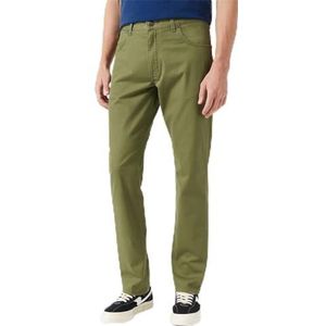 Wrangler - Greensboro - Spijkerbroek - Olijfgroen - Regular Fit