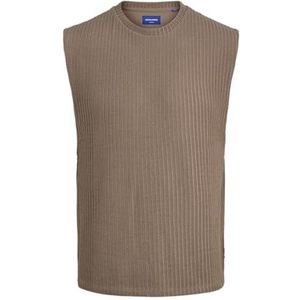 JACK & JONES Jorgreenwich Sl Tee Crew Neck, mocha meringue, L