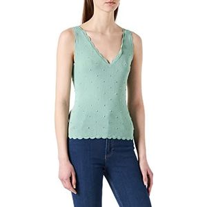 Naf Naf Mentha Pullover voor dames, Zacht groen, XL