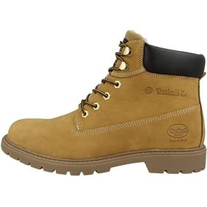 Dockers by Gerli Heren veterboots 45PA140, Geel Gouden Tan 910, 43 EU