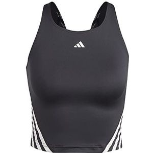 ADIDAS HT9430 W ICNS 3S TK Dames-T-shirt, zwart/wit, maat M, zwart/wit, M