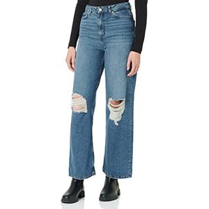 JACK & JONES Damesbroek, donkerblauw (dark blue denim), 30W x 34L