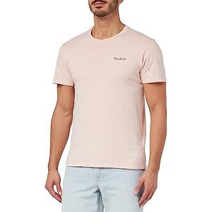 Pepe Jeans Heren Winston Ss T-shirt, roze (Spritzer), XS, Roze (Spritzer), XS