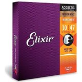 Elixir® Strings fosforbronzen snaren voor twaalfsnarige akoestische gitaar met NANOWEB®-Coating, licht (.010-.047)