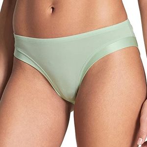 Calida Dames Cate Slip van katoen en elastaan onderbroek in regular cut, Pale Aqua, 44