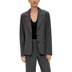 s.Oliver BLACK LABEL - Blazer - Effen - Materiaalmix met Viscose - Knoopsluiting