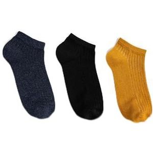 Koton Heren 3-Pack Bootie Sokken Set Veelkleurig, MID Indigo (740), One Size, MIDDEN INDIGO(740), One Size