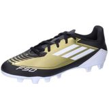 adidas F50 Club Messi Football Boots Flexibele Ground, voetbalschoenen voor stevige ondergrond, uniseks, kinderen, meerkleurig (Gold Met Ftwr White Core Black), 28 EU