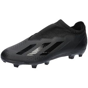 adidas Unisex X Crazyfast.3 Laceless Firm Ground voetbalschoenen, core zwart/core zwart/core zwart, 11 UK, Core Black Core Zwart Core Zwart, 46 EU