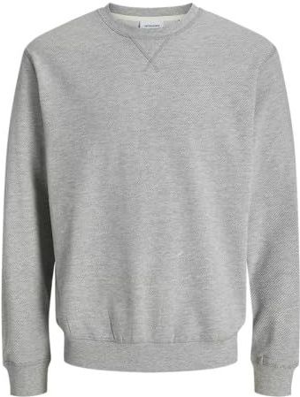 JACK & JONES Jjgrady Sweat Crew Neck, lichtgrijs gem., S