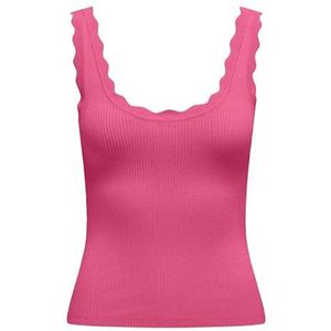 Jdy Nanna S/L Scallop Edge Top KNT Noos, Roze Flambé, L