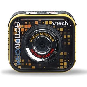 VTech 80-520223 - Kidizoom Action Cam HD - Zwart met Geel - Voor Jongens en Meisjes - Van 5 tot 12 jaar,Zwart/Geel
