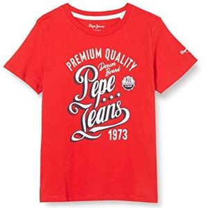 Pepe Jeans Jordan T-shirt voor heren, rood (Mars Red 244)