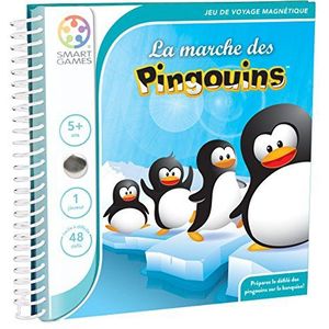 SmartGames - Penguins Parade - Magnetisch Reisspel - Leid de Pinguïns over het IJs - 48 Uitdagingen - 1 Speler - Vanaf 5 Jaar