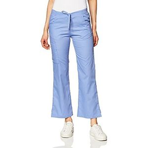 Dickies Dames Mid Rise Trekkoord Cargo Scrub Pant Medisch, Ceil Blauw, L/Klein