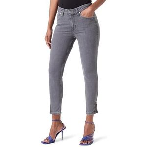 Lee Scarlett High Zip Jeans voor dames, Ash Stone, 34W x 33L