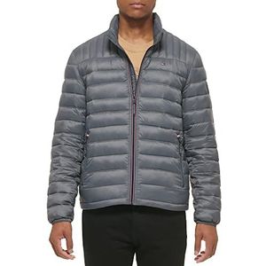 Tommy Hilfiger Ultra Loft Ultra Loft Lichtgewicht opbergbare bufferjas (standaard en groot en hoog) alternatieve donsjas, donkergrijs, 3XL