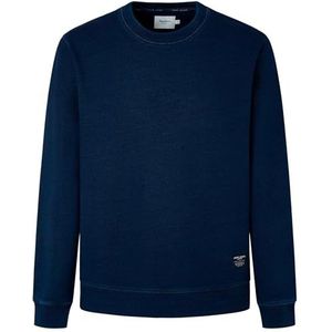 Pepe Jeans Heren Royle Crew Sweatshirt, Blauw (Indigo Blue), XL, Blauw (Indigo Blauw), XL