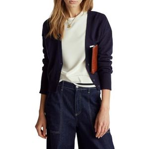 United Colors of Benetton Gebreid vest voor dames, Blauw, S