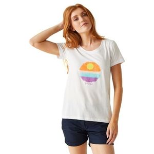 Regatta Filandra VIII T-shirt voor dames, Wit, 38