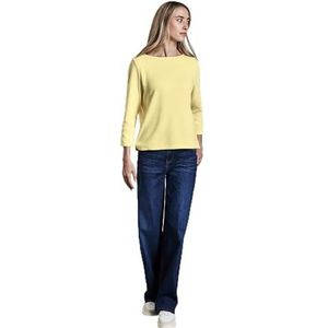 Shirt met boothals, geel, 40