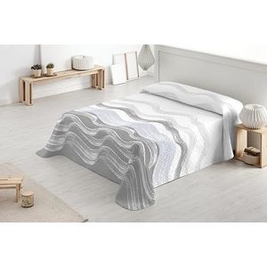 Degrees home Paraiso Sprei voor bed 180, sprei, bouti bed, lente, zomer, 270 x 260 cm, grijs