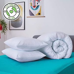 Snug Complete bedset - 10,5 Tog dubbel dekbed en kussenset bundel ideaal voor alle seizoenen met een dekbed en twee kussens - tweepersoonsbed