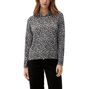 s.Oliver Dames 2121771 shirt met lange mouwen, zwart, 38