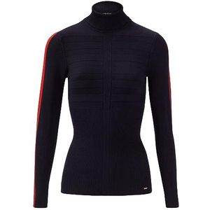 Morgan Sweatshirt voor dames, marineblauw/rood, XS