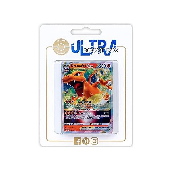 Carte Pokemon DRACAUFEU 017/172 V Ultra Rare Epée et Bouclier 9