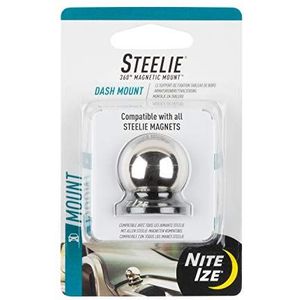 Nite Ize Ize STDM-11-R7 NI-STDM-11-R7 Steelie kogelhouder mobiele telefoon autohouder magnetische bevestiging, Dash Ball, zilver