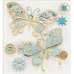 Jolee's Boutique Steampunk vlinders dimensionale sticker