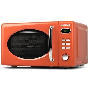 G3 Ferrari Sapormio Vintage G10155 Magnetron Vintage met digitale combinatie, 1150 W, 20 liter, 8 programma's, 4 kookmodi, inclusief accessoires, timer 60 min, oranje