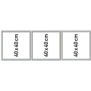 Schipper 605270766 Schilderen op nummer, aluminium frame, drieluik, 120 x 40 cm, mat zilver zonder glas, eenvoudig zelf te monteren