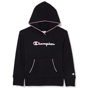 Champion Legacy C-Color-Powerblend Sweatshirt met capuchon voor meisjes, zwart, 13-14 Jaren