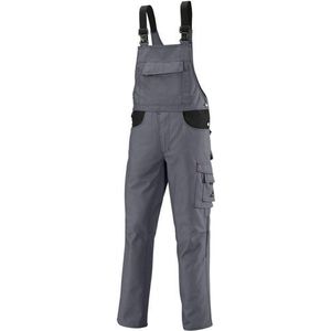 BP Workwear 1790-555-53 Tuinbroek - Stretch bretels met kunststof clipsluitingen - verstelbare tailleband - 65% polyester, 35% katoen - Normale pasvorm - Maat: 56n - Kleur: donkergrijs/zwart