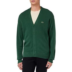 Lacoste Ah0397 Cardigan Relaxed Fit heren, Groen, S