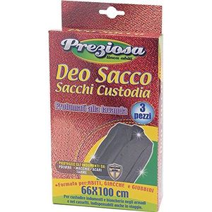 Preziosa SAC01401A Deosacco jas, 24,5 x 12,5 x 5 cm, 3 stuks