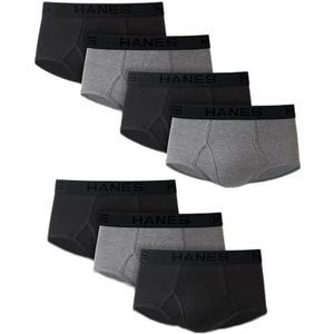 Hanes Slip-ondergoed voor heren, ondoorzichtig, verpakking van 7 stuks, 7 stuks, gesorteerd, XL