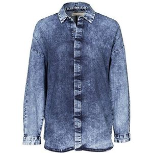 Calvin Klein Jeans Dames Regular Fit Blouse Ando Shirt RECL, blauw (Reverse Cloud 238), XL