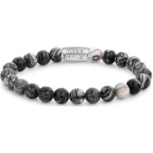 Rebel & Rose Armband voor Heren Roestvrij Staal RR-80032-S-L 19 cm