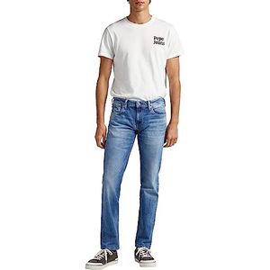 Pepe Jeans Skinny Fit Jeans voor heren, Blauw (Denim-Gx5), 30W / 34L