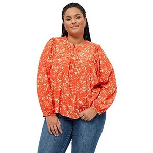 Peppercorn Millie Danea Blouse Curve | Oranje Blouses Voor Vrouwen UK | Lente Dames Tops | Maat 22