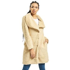 Urban Classics Dames Dames Soft Sherpa Coat Parka, beige (darksand 00806), XL