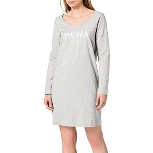 Intimuse Dames pyjama top, grijs gemêleerd, L